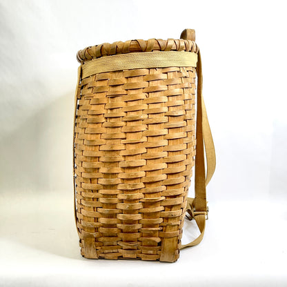 Antique Adirondack Basket - RARE Large Trapper Basket