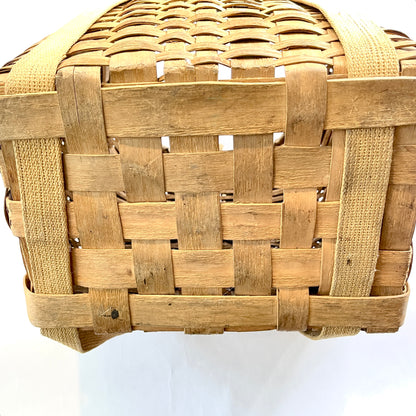 Antique Adirondack Basket - RARE Large Trapper Basket