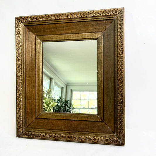 Antique Wood Mirror - Carved Frame
