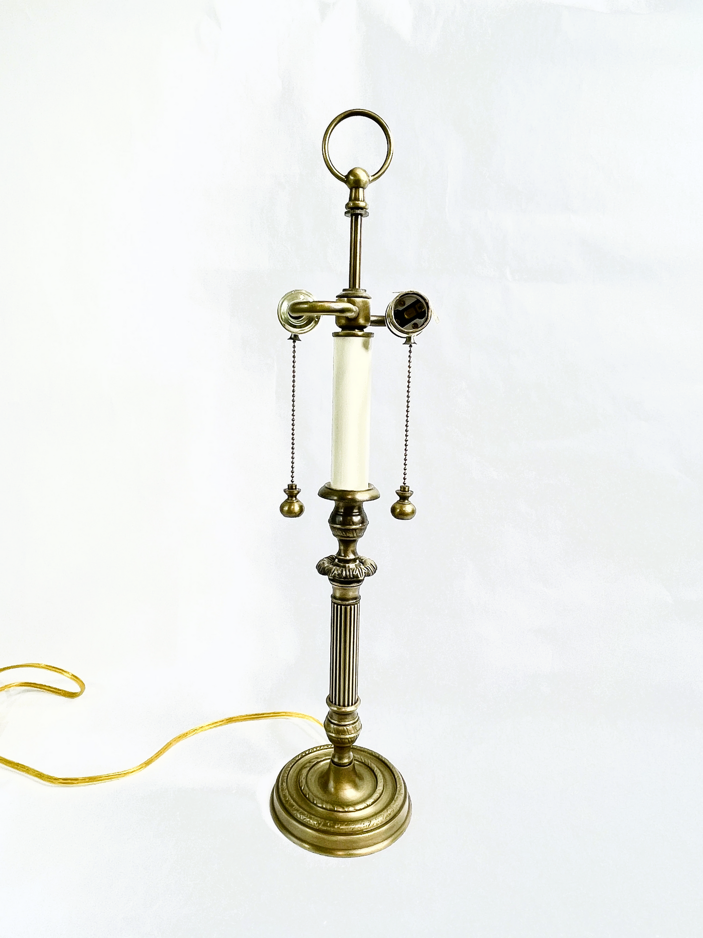 Vintage Brass Table Lamp - Double Bulb
