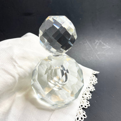 Vintage Perfume Bottle - Heavy Crystal