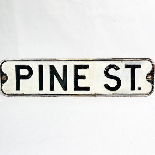 Vintage Street Sign - Pine Street