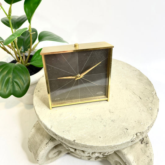 Vintage Swiss Alarm Clock - Brass