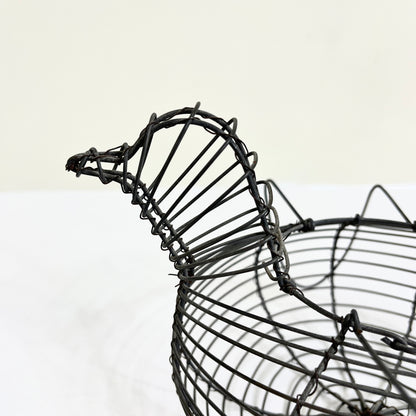 Vintage Wire Chicken Basket - Egg Gathering Basket